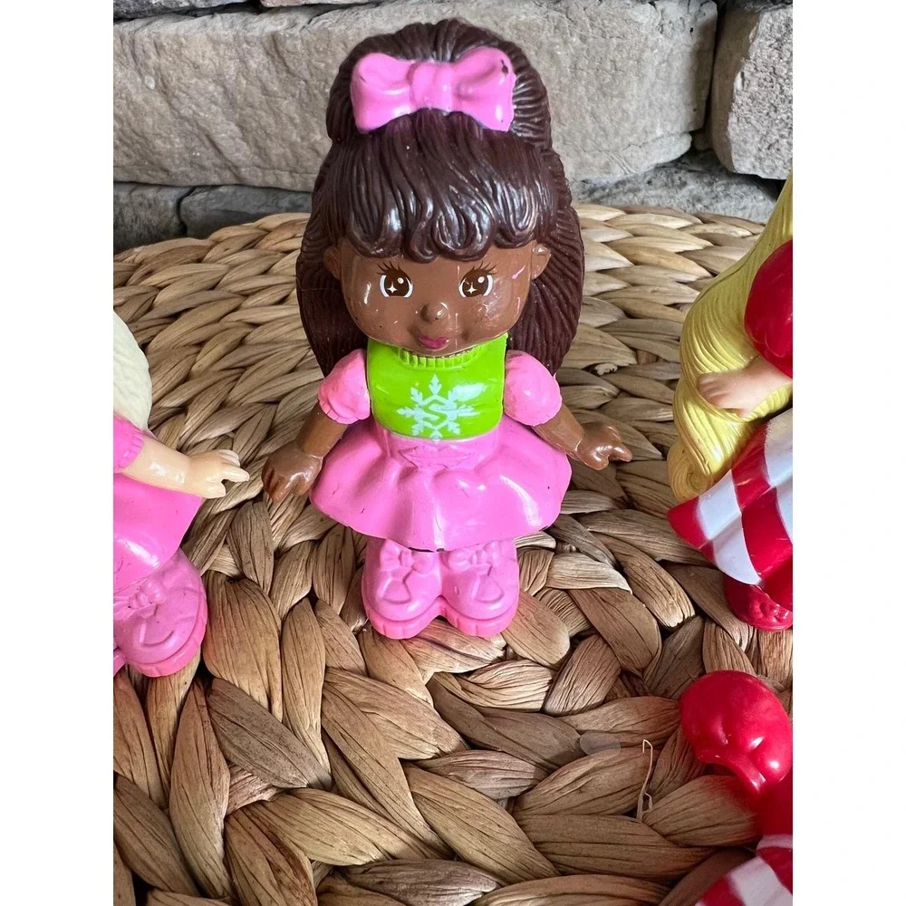 Vintage Cabbage Patch Kids PVC Mini Figures Lot 6 Dolls Angel Holiday